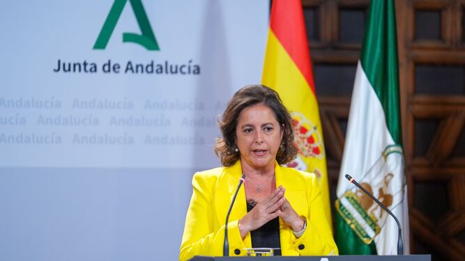 Catalina García, consejera de Salud de la Junta de Andalucía