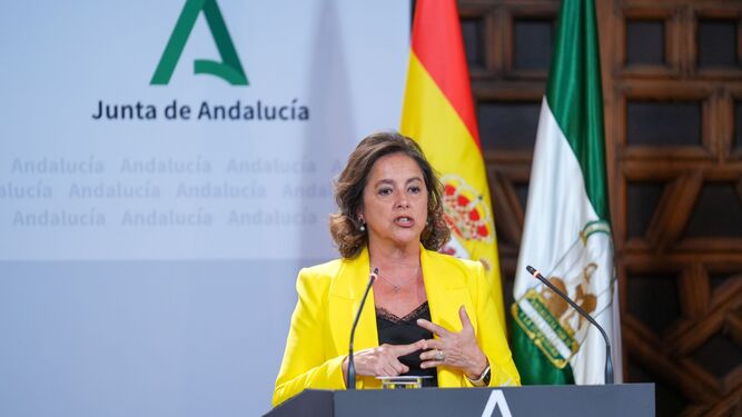 Catalina García, consejera de Salud de la Junta de Andalucía